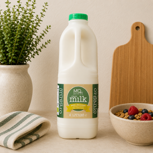 2 Litre Organic Semi-Skim Milk